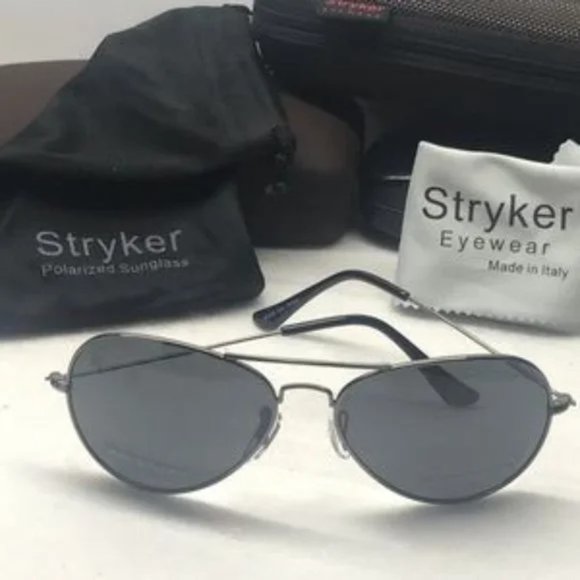 Polarized Stryker sunglass Gold & Green (G15) Lens - Picture 7 of 8